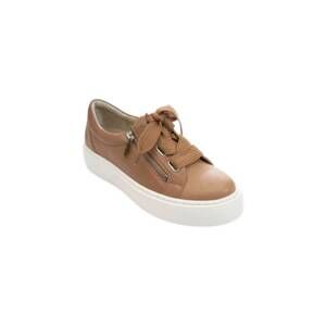 NEW VANELI women's yucel platform sneaker in cuoio marge nappa